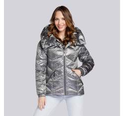Chevron padded jacket, silver, 93-9D-403-8-3XL, Photo 1