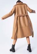 Damski płaszcz z wiązaniem dwustronny, camelowy, 97-9W-004-1-XL, Zdjęcie 5