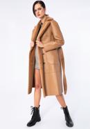 Women's reversible belted coat, camel, 97-9W-004-5-XL, Photo 6
