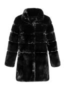 Damski płaszcz ze sztucznego futra, czarny, 97-9W-000-0-XL, Zdjęcie 30