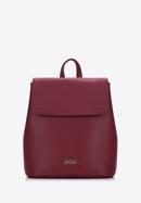 Women's faux leather backpack, dar red, 97-4Y-240-1, Photo 2