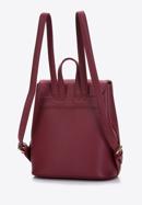 Women's faux leather backpack, dar red, 97-4Y-240-8, Photo 3