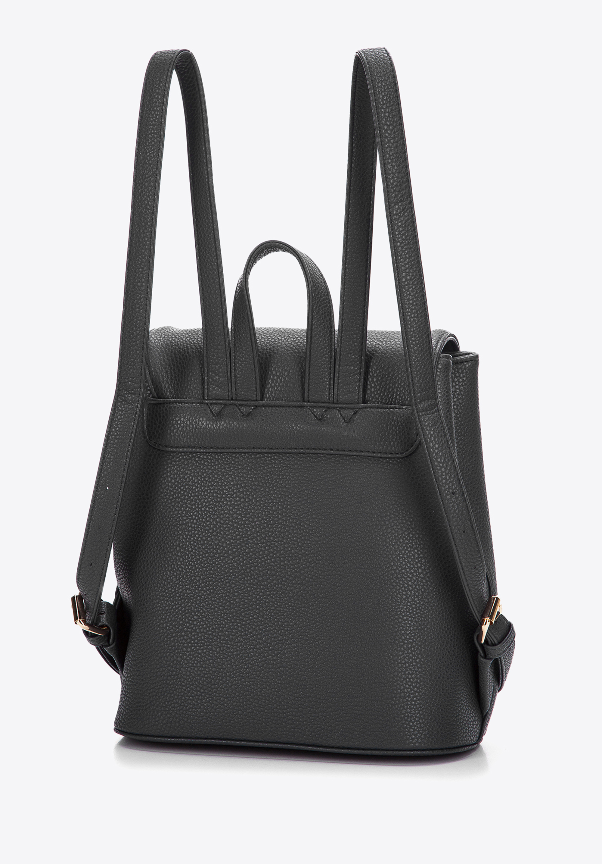 Women's faux leather backpack, dark grey, 97-4Y-240-8, Photo 1