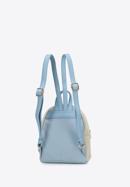 Women's denim purse backpack, blue-beige, 95-4Y-759-X, Photo 2