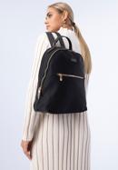 Damski plecak nylonowy prosty, czarny, 97-4Y-102-1, Zdjęcie 15