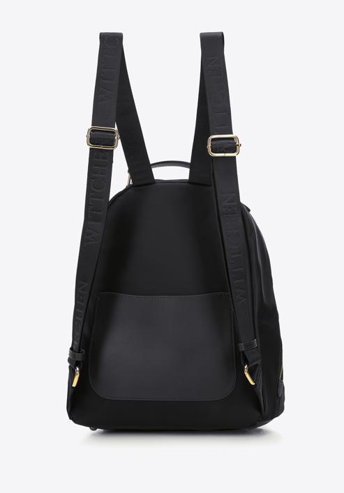 Women's nylon backpack, black, 97-4Y-102-Z, Photo 2