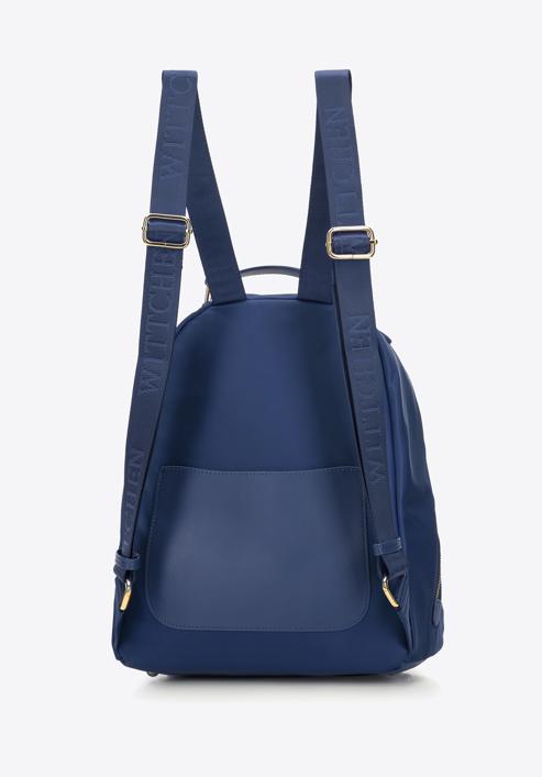 Women's nylon backpack, navy blue, 97-4Y-102-3, Photo 2
