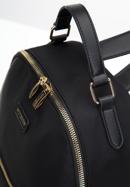 Damski plecak nylonowy prosty, czarny, 97-4Y-102-Z, Zdjęcie 4