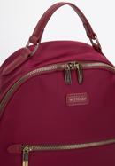 Women's nylon backpack, burgundy, 97-4Y-102-Z, Photo 4