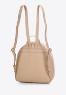 Women's quilted leather backpack purse, beige, 97-4E-030-3, Photo 2