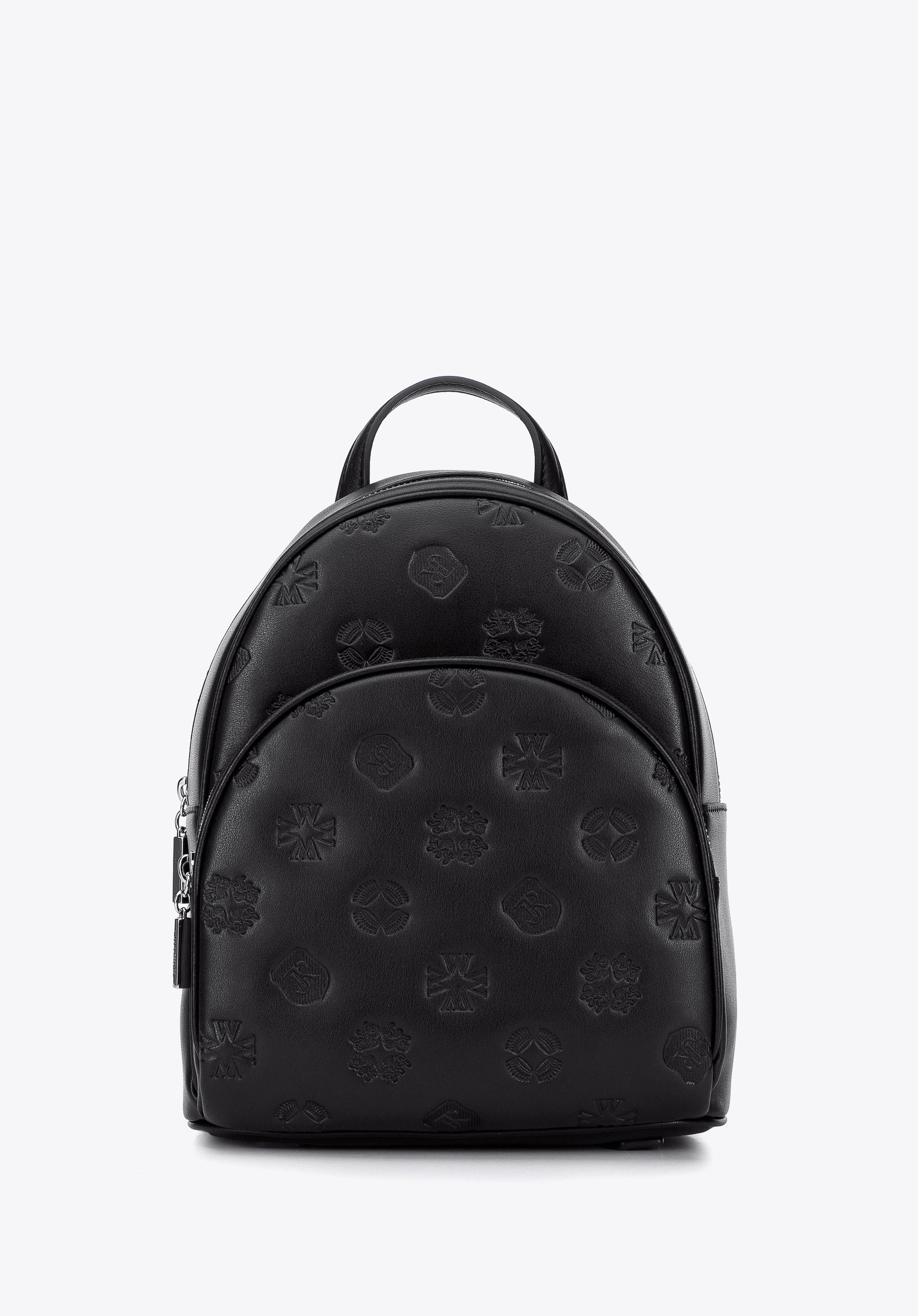 Women's leather monogram backpack I WITTCHEN