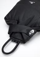 Damski plecak skórzany z opaską, czarno-srebrny, 95-4E-017-9, Zdjęcie 4