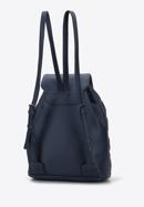 Women's quilted backpack, navy blue, 95-4Y-520-7, Photo 2