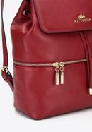 Leather backpack purse, red, 96-4E-632-3, Photo 4