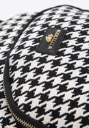 Women's small patterned backpack purse, white-black, 97-4E-500-X3, Photo 4
