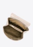 Damski plecak z ekoskóry croco dwukomorowy, beżowy, 29-4Y-019-B9, Zdjęcie 3