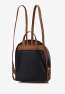 Women's faux leather backpack, black-brown, 95-4Y-030-5, Photo 2
