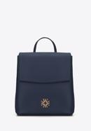 Women's faux leather backpack, navy blue, 29-4Y-018-B1, Photo 1