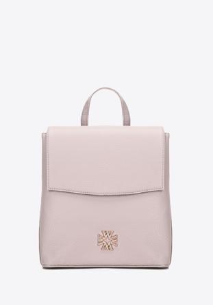 Women's faux leather backpack, light pink, 29-4Y-018-BP, Photo 1