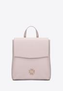 Women's faux leather backpack, light pink, 29-4Y-018-BP, Photo 1