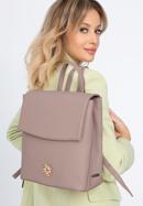 Women's faux leather backpack, beige, 29-4Y-018-BP, Photo 15
