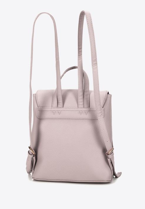 Women's faux leather backpack, light pink, 29-4Y-018-BP, Photo 2