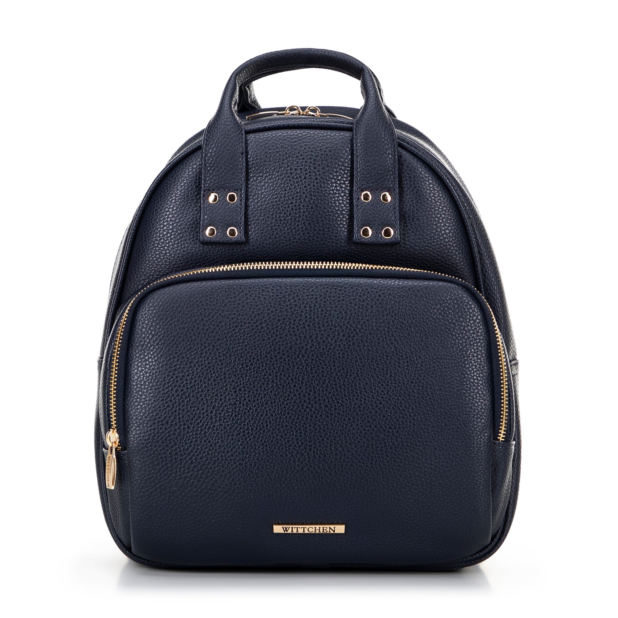 Dámsky ruksak z ekokože s držadlami granátový 100-4Y-002-7