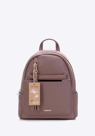Women's faux leather backpack - pro eco line, muted violet, 97-4Y-234-F, Photo 1