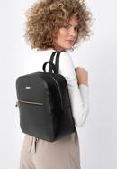 Women's faux leather backpack, black, 98-4Y-214-0, Photo 15