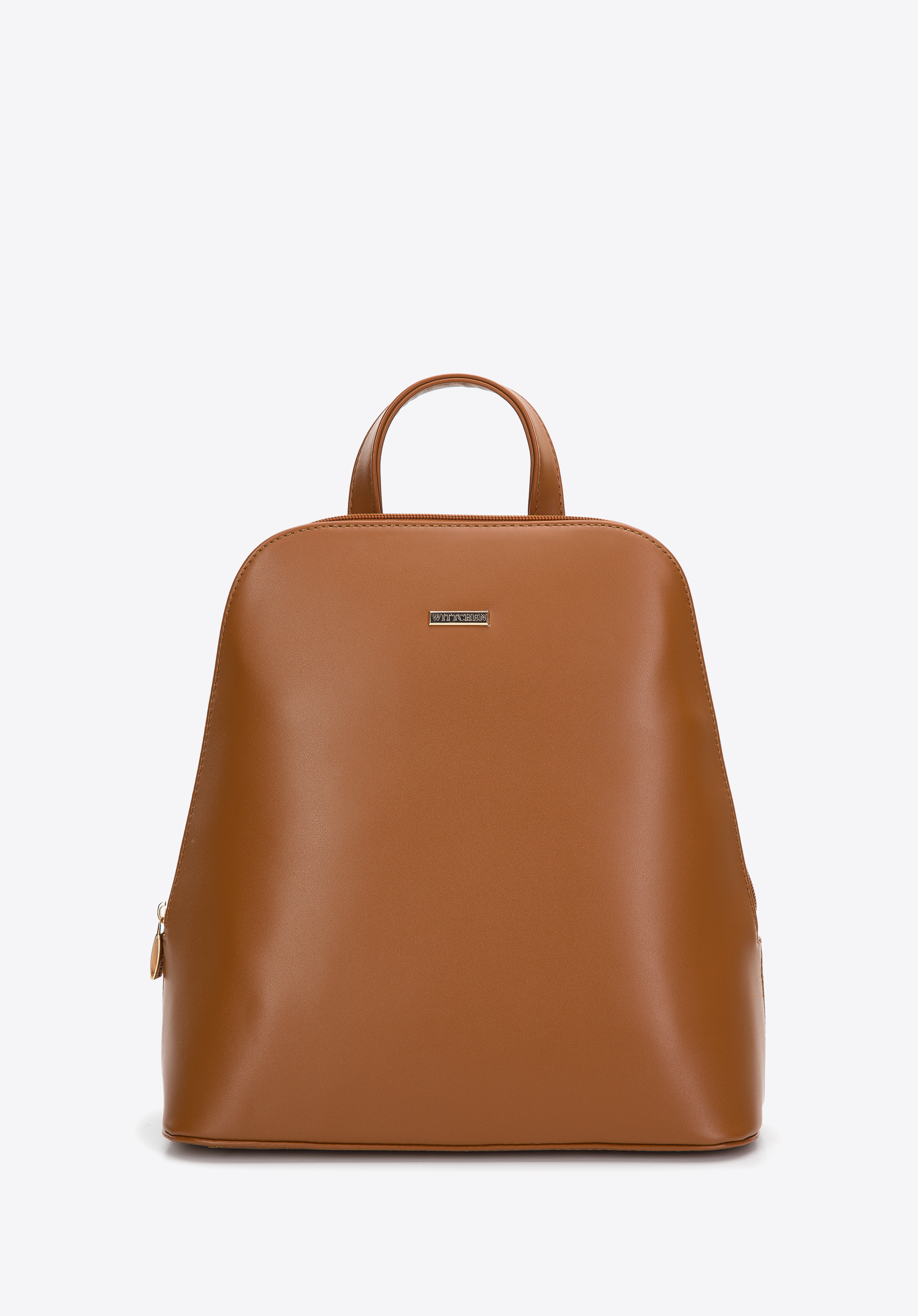 Women's faux leather backpack purse, brown, 97-4Y-625-5, Photo 1