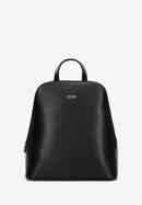 Women's faux leather backpack purse, black, 97-4Y-625-8, Photo 1