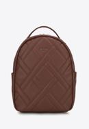 Faux leather backpack purse, brown, 95-4Y-504-4, Photo 1