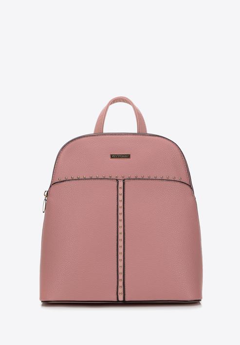 Faux leather studded backpack, muted pink, 98-4Y-605-5, Photo 1