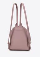 Faux leather backpack with decorative chain detail, pink, 98-4Y-505-Y, Photo 2
