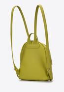 Faux leather backpack with decorative chain detail, lime, 98-4Y-505-P, Photo 2