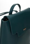 Women's faux leather backpack purse, dark turquoise, 97-4Y-602-5, Photo 4