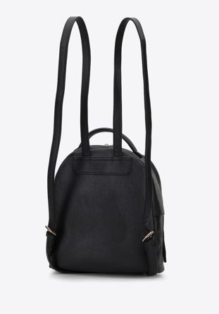 Faux leather backpack purse, black, 95-4Y-043-1, Photo 1