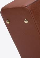 Damski plecak z kieszenią z przodu, brązowy, 29-4Y-003-BZ, Zdjęcie 4