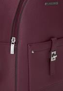 Damski plecak z kieszenią z przodu, śliwkowy, 29-4Y-003-B1G, Zdjęcie 4