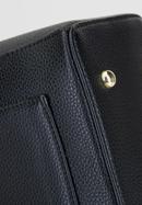 Damski plecak z kieszenią z przodu, czarno-złoty, 29-4Y-003-B33, Zdjęcie 6