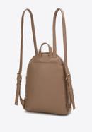 Women's studded pocket backpack purse, beige, 97-4Y-517-8, Photo 2