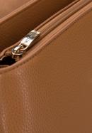 Damski plecak z kłódką, brązowy, 94-4Y-614-6, Zdjęcie 4