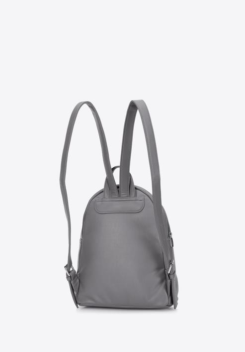 Women's faux leather purse backpack, grey, 95-4Y-425-3, Photo 2