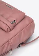 Women's faux leather purse backpack, muted pink, 95-4Y-425-3, Photo 4