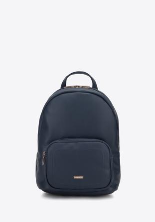 Women's backpack, navy blue, 95-4Y-518-7, Photo 1