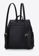Women's woven front backpack, black, 95-4Y-513-7, Photo 2
