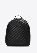 Quilted faux leather backpack, black, 97-4Y-759-N, Photo 1