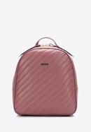 Quilted faux leather backpack, muted pink, 97-4Y-759-N, Photo 1