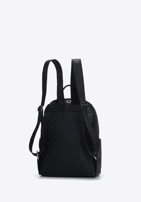 Women's jacquard backpack, black, 95-4-905-N, Photo 2