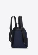 Women's jacquard backpack, navy blue, 95-4-905-1, Photo 2